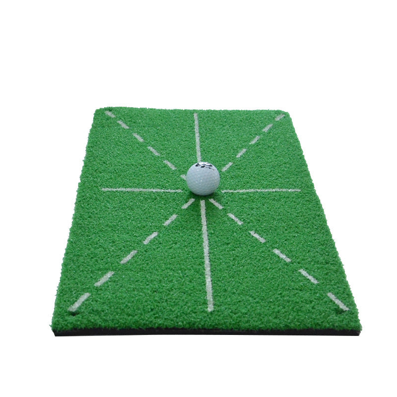 Golf directional strike pad