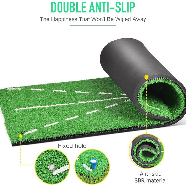 Golf directional strike pad