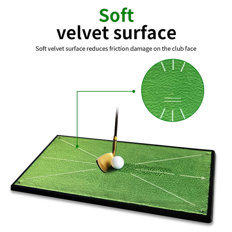 Golf velvet hitting mat