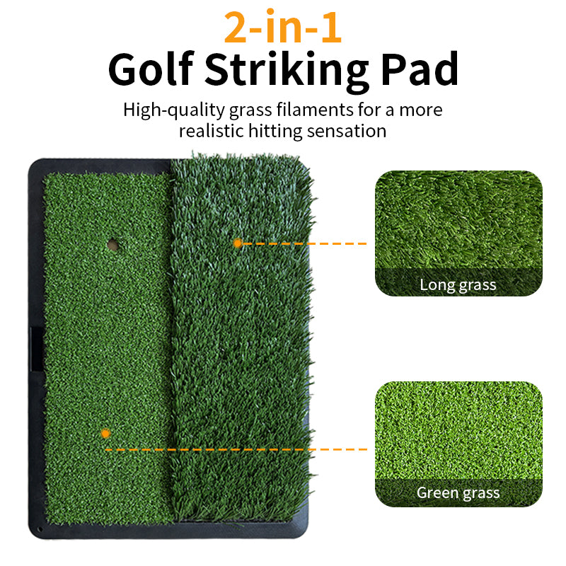 2 grass in 1 golf striking pad