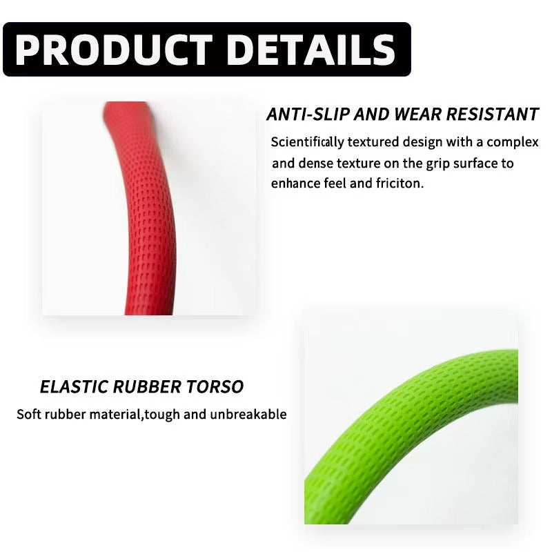 Features of golf rubber grip including ergonomic design and rubber material benefits
