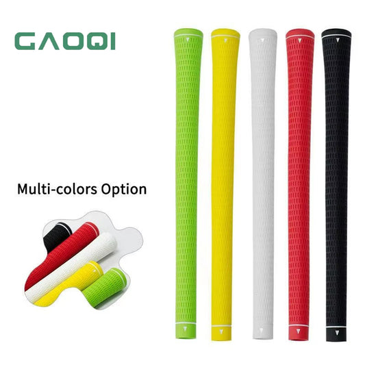 Available color options for golf rubber grip, including black and red