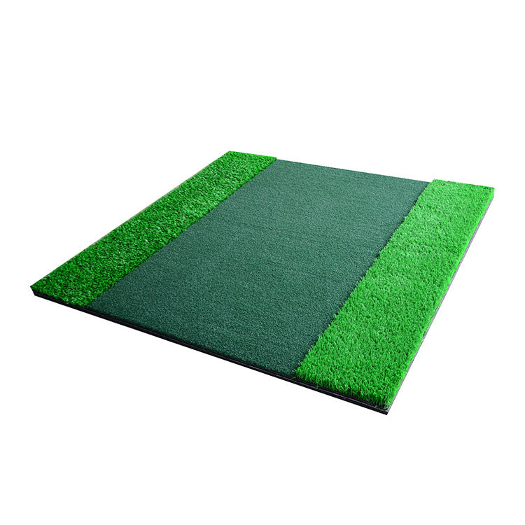 Short and long grass golf batting mats