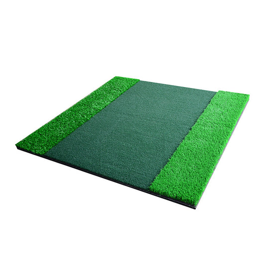 Short and long grass golf batting mats