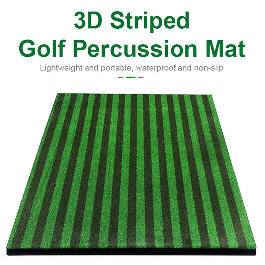 3D Striped Golf Percussion Mat