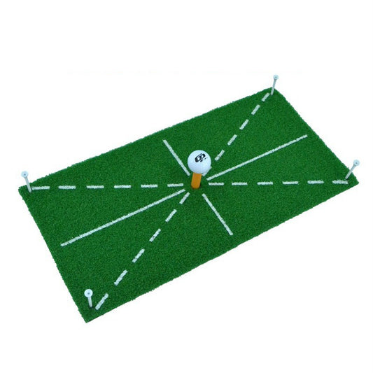 Golf directional strike pad