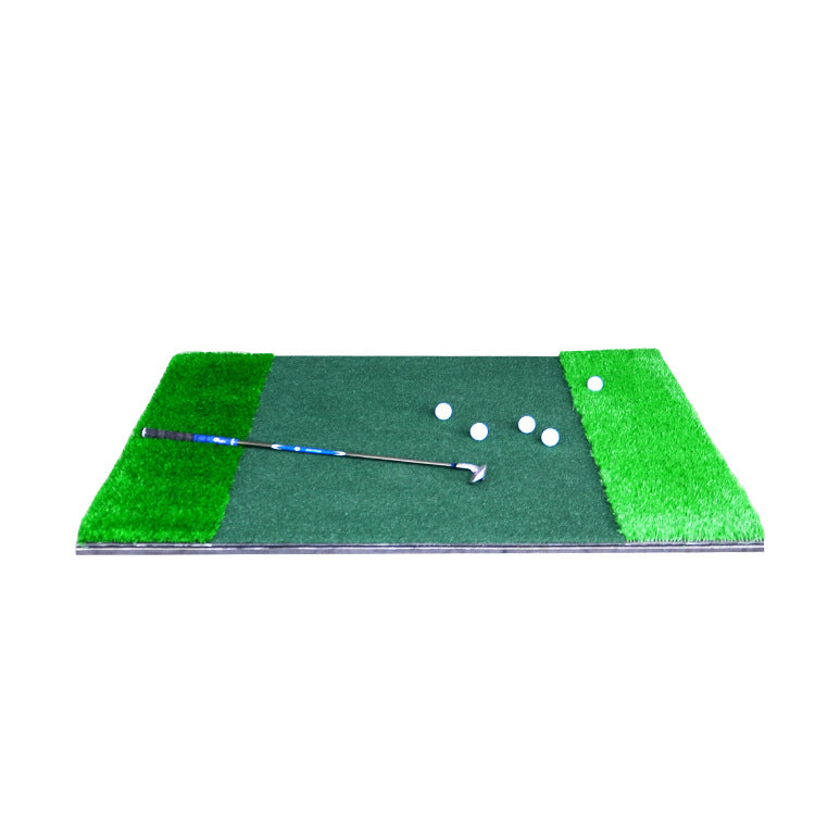 Short and long grass golf batting mats