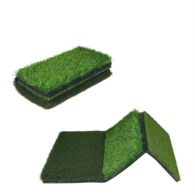 Mini Tri-Color Golf Striking Mat