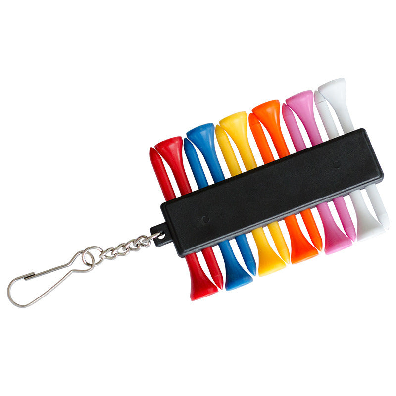 Golf Ball Marker and Tee Holder with Storage Pouch