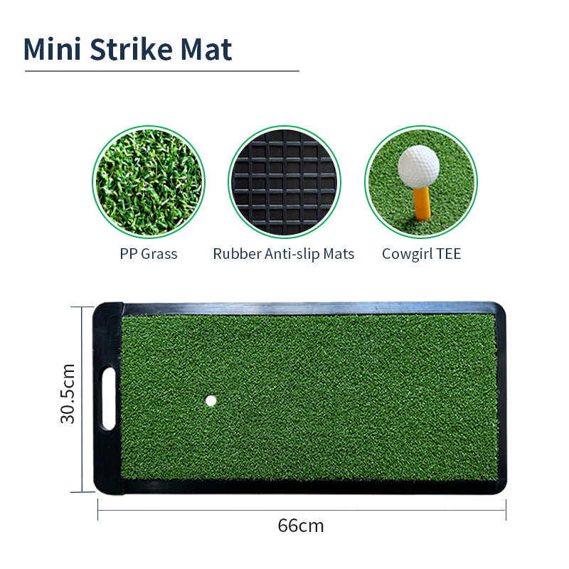 Golf Mat with Rubber Base and Handle