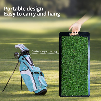 Golf Mat with Rubber Base and Handle