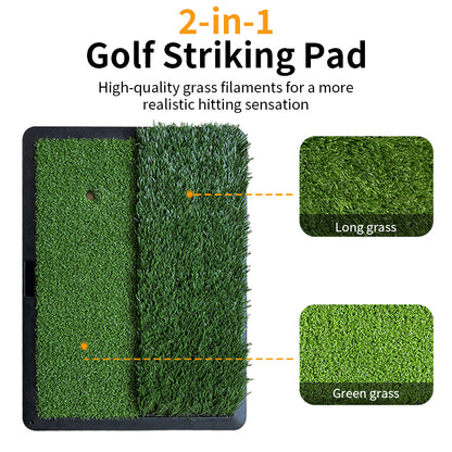 2 grass in 1 golf striking pad 