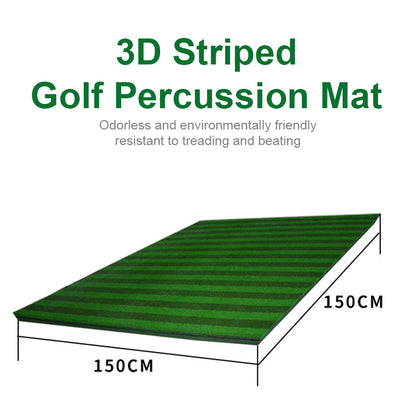 The Size Of The 3D Striped Golf Percussion Mat