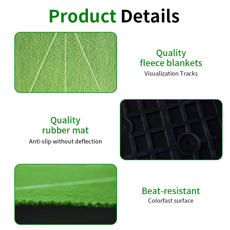 Golf velvet hitting mat