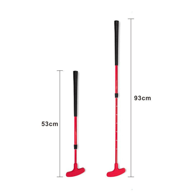 Adjustable length telescopic golf putter