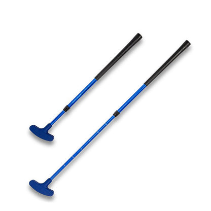 Blue Adjustable length telescopic golf putter