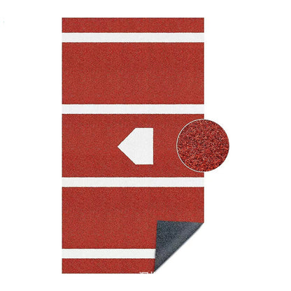 red Baseball pitcher's mats
