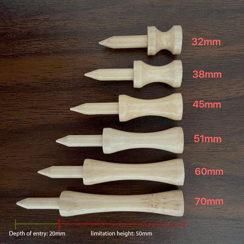 various sizes wood Double Layer Golf Tees