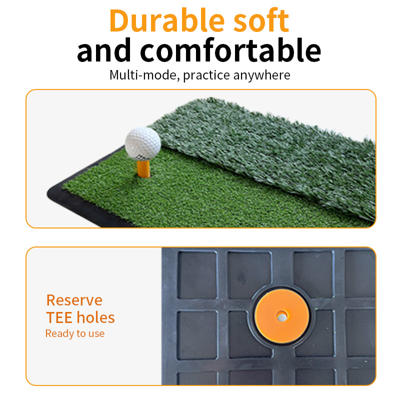 details of the Dual-Turf Golf Hitting Mat