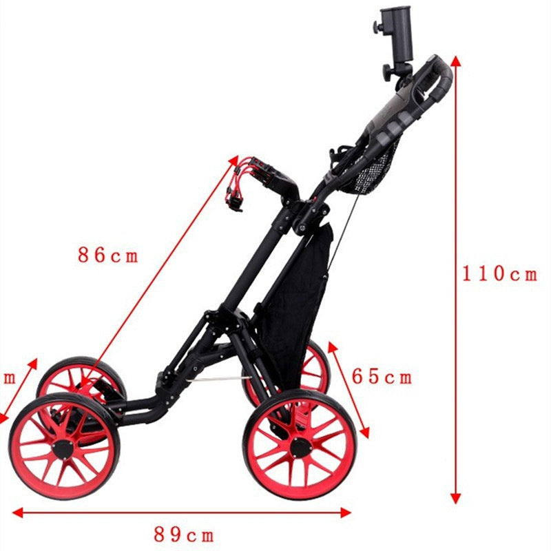 the size of the Foldable Multifunctional Four Wheels Golf Cart