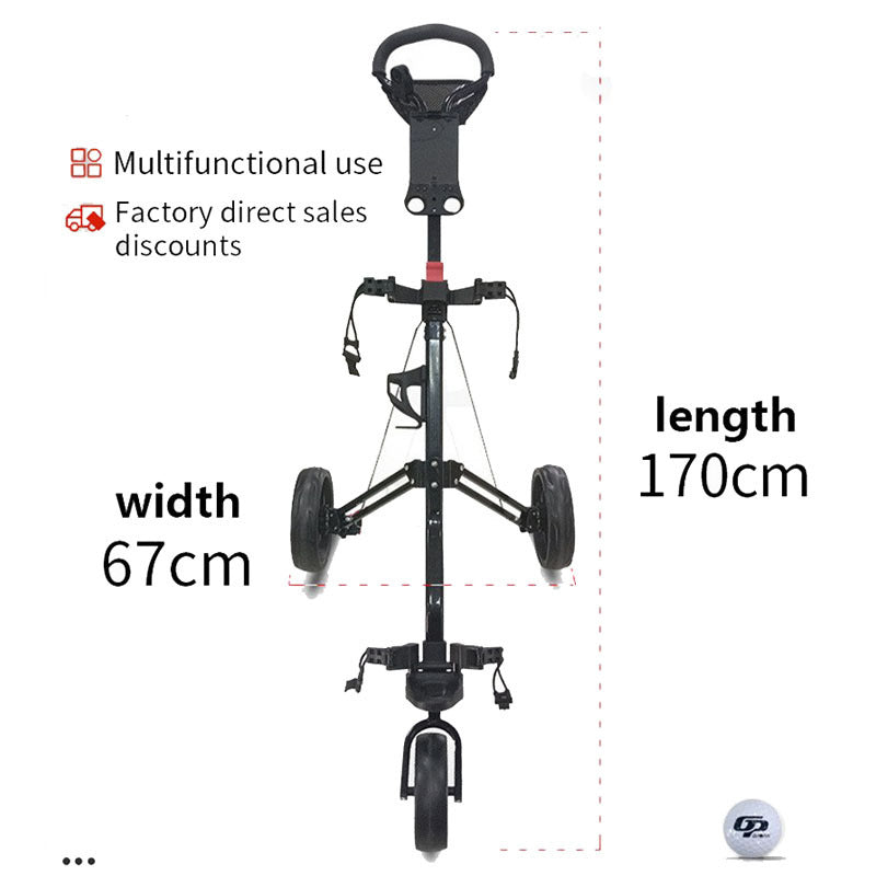 Folding Push Golf Cart Size