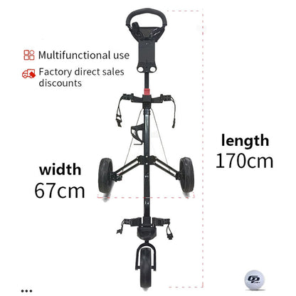 Folding Push Golf Cart Size