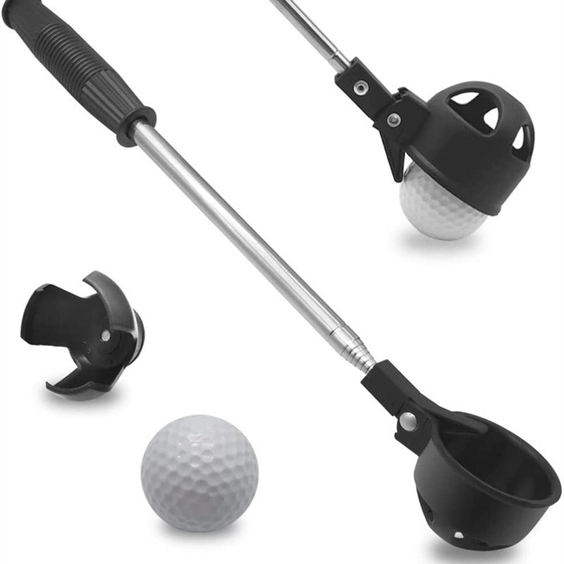 Retractable Golf Ball Picker Grabbing Demonstration