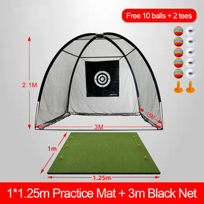 Golf swing batting cage