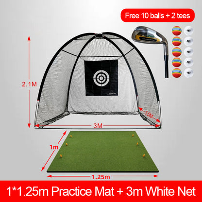 Golf swing batting cage