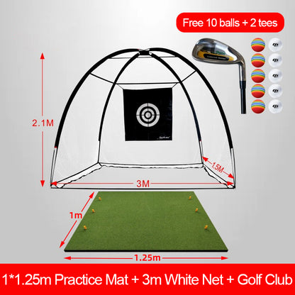 Golf swing batting cage