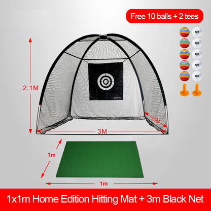 Golf swing batting cage