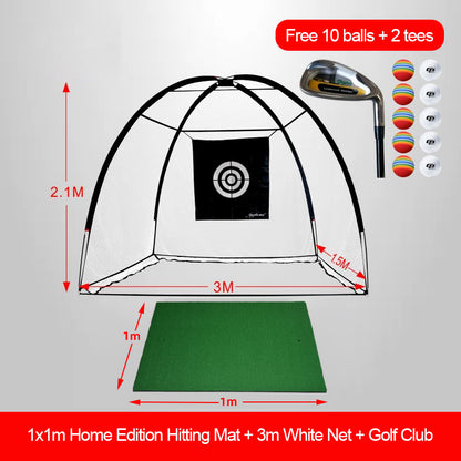 Golf swing batting cage